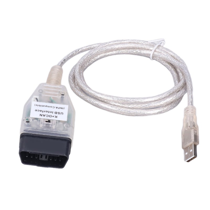 Car Diagnostic Tool Cable K+DCAN OBD2 USB Cable Interface with Switch Replacement for Series 1 E81 E82 E83 E87 E88 20042011 - Image 1