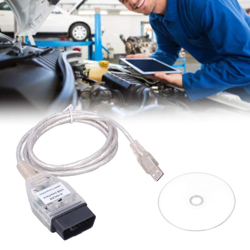 Car Diagnostic Tool Cable K+DCAN OBD2 USB Cable Interface with Switch Replacement for Series 1 E81 E82 E83 E87 E88 20042011 - Image 2