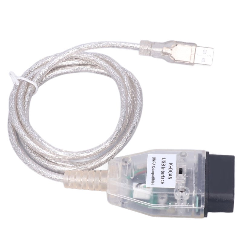 Car Diagnostic Tool Cable K+DCAN OBD2 USB Cable Interface with Switch Replacement for Series 1 E81 E82 E83 E87 E88 20042011 - Image 4