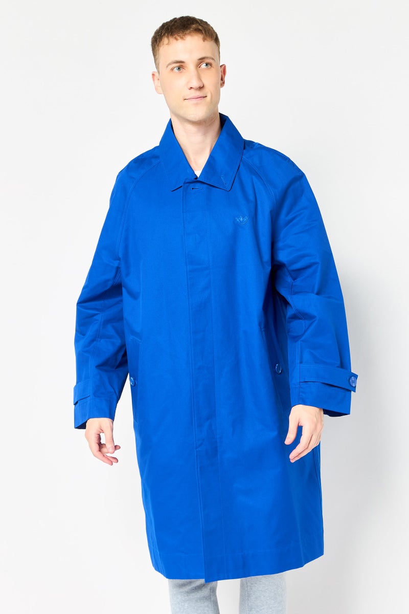 adidas Originals جاكيت خارجي طويل الأكمام للرجال، رياضي، أزرق ملكي - Image 1