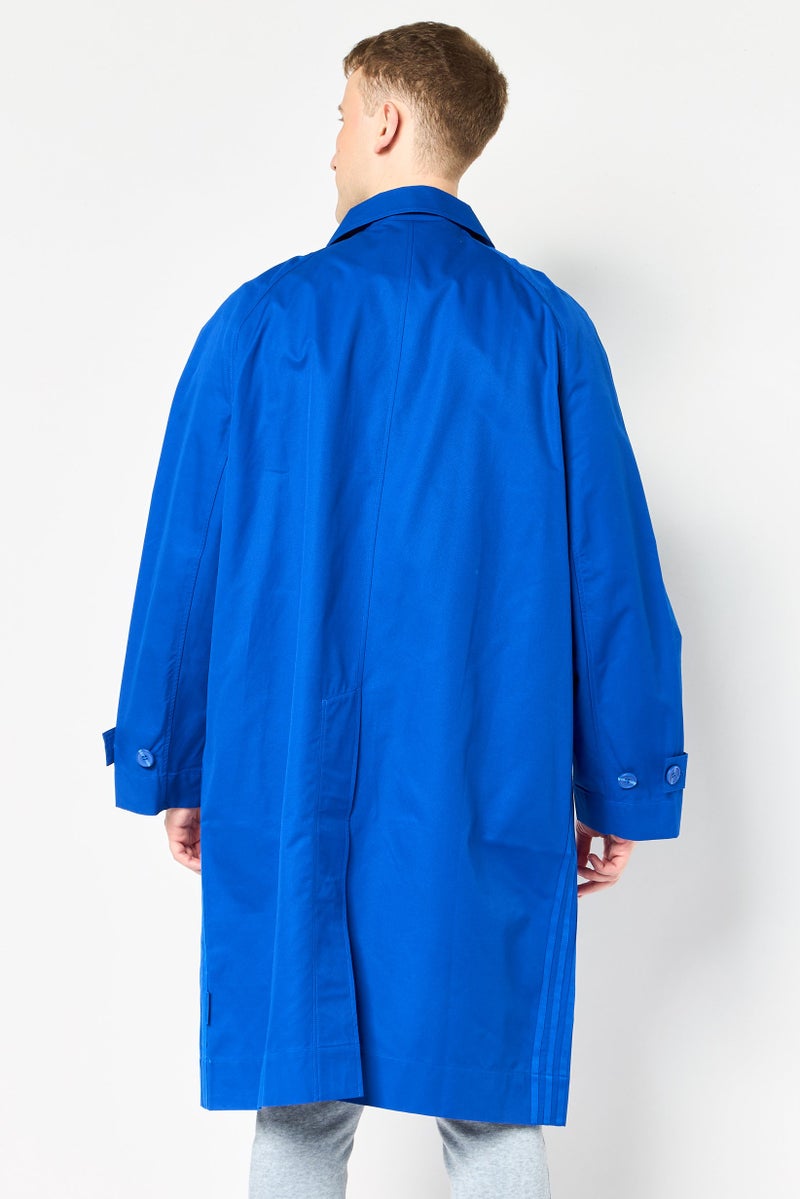 adidas Originals جاكيت خارجي طويل الأكمام للرجال، رياضي، أزرق ملكي - Image 3