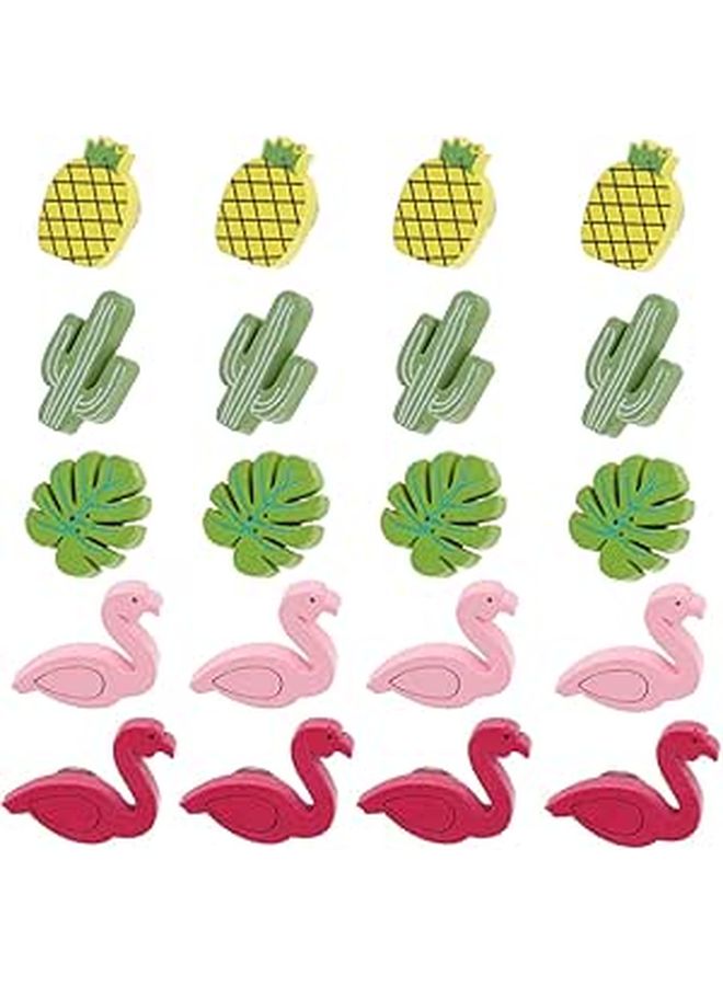 30 Pieces Wood And Metal Decorative Push Pins For Message Board Office School Supplies - Image 1