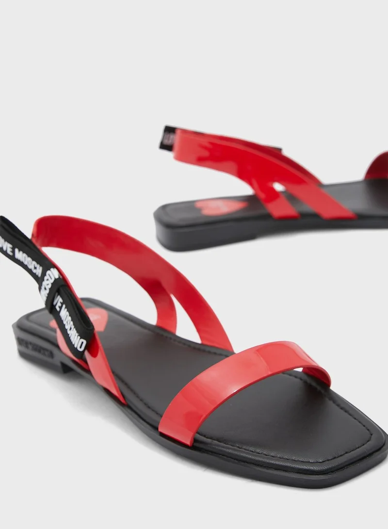 Love Moschino Ankle Strap Sandals