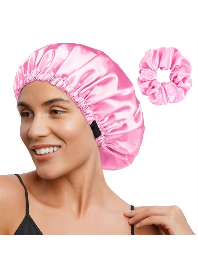 YANIBEST Satin Bonnet Silk Bonnet Hair Bonnet for Sleeping Hair Bonnets for Women Curly Natural Hair - Image 1