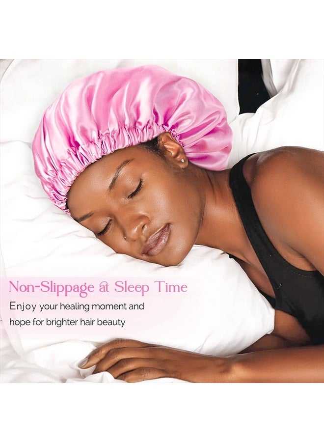 YANIBEST Satin Bonnet Silk Bonnet Hair Bonnet for Sleeping Hair Bonnets for Women Curly Natural Hair - Image 3