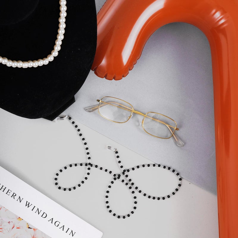 Dxhycc Old Lady Costume Set for 100 Day Granny Costume Accessories Eyeglasses Glasses Chain Necklace Inflatable Cane - Image 5
