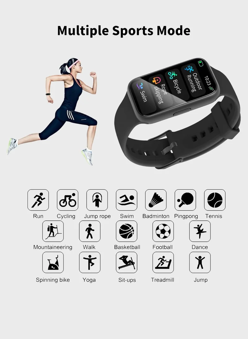 Ginger Smart Watch With Heart Rate, Blood Pressure And Bl