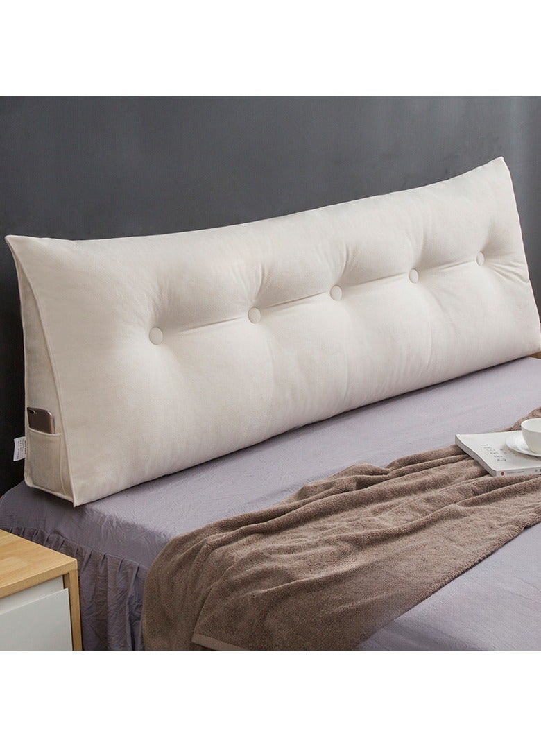 XiuWoo 3 in 1 Soft Reading Pillow, Wedge Pillow Sofa, Lumbar Pillow Bed Cushion, Back Support Cushion, Seat Cushion, Neck Support Pillow, Bed Chair Cushion, Headboard Bed Pillow  - Image 1