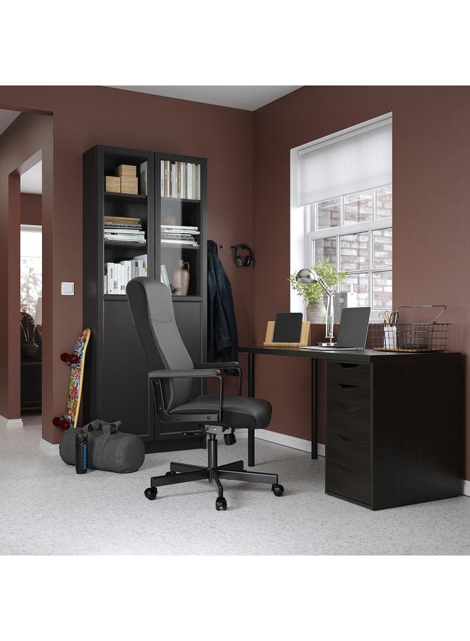 إيروريكس سطح الطاولة، أسود-بني، 120×60 سم - Image 3