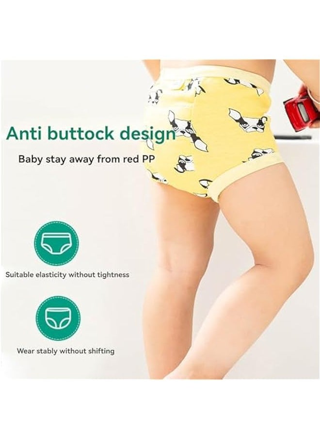 Beauenty 7PCS Baby Potty Training Underwear, Breathable Potty Training Pants, Toddler Training Underwear for 0-3 Years Baby Strong Absorbent Cotton Cute Training Pants (Boy, S)  - Image 3