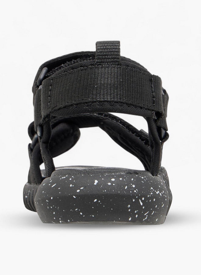 جونيورز صنادل أولاد بحزام سادة بإغلاق لاصق - Image 4