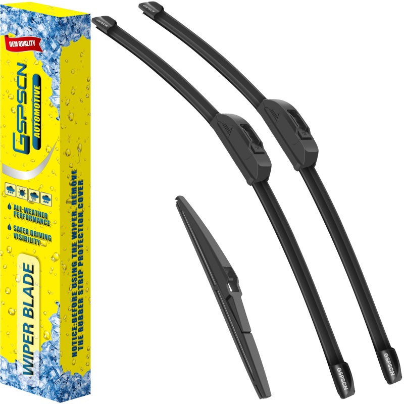 GSPSCN 3 Wipers For Hyundai Accent 20222012Kona 20242018 Kia Rio 20172012 Original Equipment Windshield Wiper Blades Set 261611Set of 2