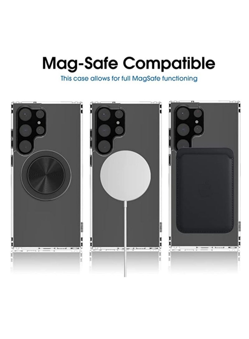 NIBEMINENT Magnetic Clear Phone Case for Samsung Galaxy S23 Ultra - Image 3