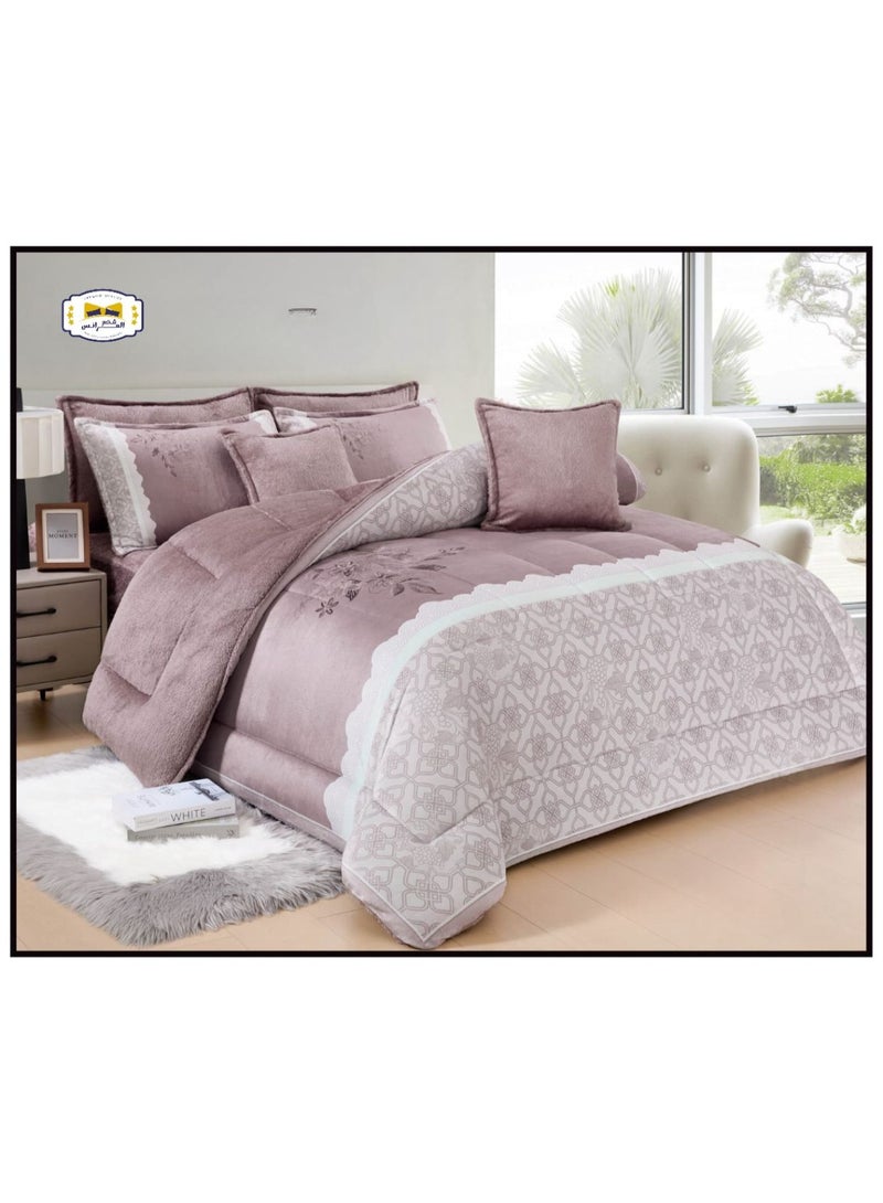 Brides Soft velvet and warm fur winter bedspread for two people