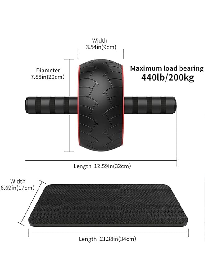 X spring Ab Roller Wheel Ab Roller for Abs Workout Ab Wheel Roller for Core Workout Ab Exercise Equipment for Home Gym Ab Workout Equipment with Kneepad Men and Women Rounded edges Non slip - Image 5