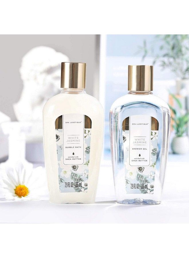 spa luxetique Gift Basket For Women Spa Luxetique Spa Bath Kit 12Pcs Relaxing Spa Gift Basket With Shower Gel Bath Salt Essential Oil Body Lotion Body Scrub Cloth Box Gifts For Mom - Image 4