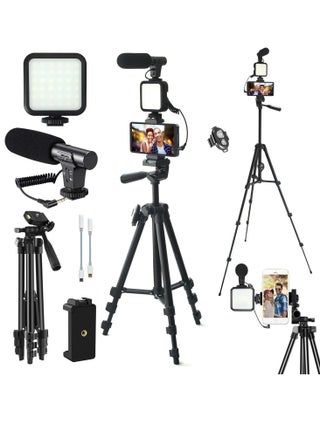 Vlogging YouTube Starter Kit – Complete Package with HD Camera, Microphone, Tripod, LED Ring Light, and Accessories for Beginner Content Creators, Vloggers, Streamers - pzsku/ZB7043D4050F5064DDC7AZ/45/_/1739985752/16bef93b-9ea4-44eb-a7c2-5b41caee09d4