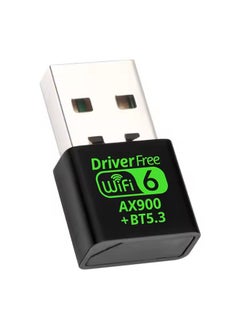 X-level Bluetooth Wireless USB WiFi Adapter, Mini WiFi 6 USB Adapter Dual Band 5GHz 600Mbps + 2.4GHz 286Mbps,USB Wireless Adapter for Desktop PC Laptop,Support Windows 11/10/7  - Image 1