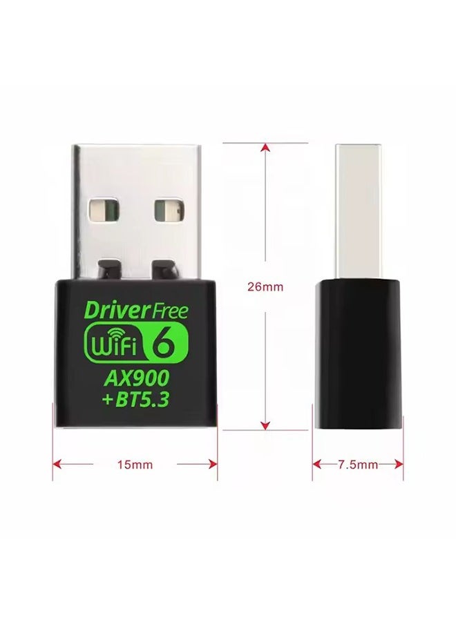 X-level - Bluetooth Wireless USB WiFi Adapter, Mini WiFi 6 USB Adapter Dual Band 5GHz 600Mbps + 2.4GHz 286Mbps,USB Wireless Adapter for Desktop PC Laptop,Support Windows 11/10/7 - Image 1