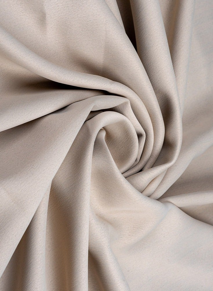 كيرتنز رودز كيرتنز آند رودز ستارة بلاك أوت إسباني مودل فلافي - قماش عازل للحرارة ومعتم للغرفة - شريط رأس ذكي متعدد الطرق لثلاثة خيارات تعليق (عرض 300 سم × طول 280 سم، كافيه) - Image 2