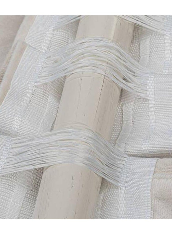 كيرتنز رودز كيرتنز آند رودز ستارة بلاك أوت إسباني مودل فلافي - قماش عازل للحرارة ومعتم للغرفة - شريط رأس ذكي متعدد الطرق لثلاثة خيارات تعليق (عرض 300 سم × طول 280 سم، كافيه) - Image 4