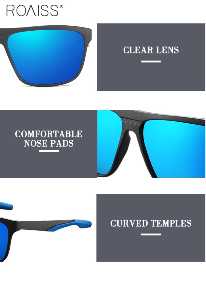 roaiss Fashion Classic Polarized Sunglasses Men Women Outdoor Square Sun Glasses Sports Driving Cycling Anti-glare Goggle Travel Fishing Riding Shades with TR Frame - Image 5