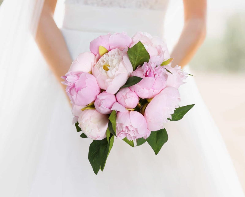 ICBOX Pink Peonies Silk Flowers 2 Bouquets Pink Fake Peonies 14 Heads Faux Peony Flowers with Stems for Wedding Decoration Bride Bouquet Faux Flowers Crafts Floral Arrangement (Multi-Pink) - Image 5