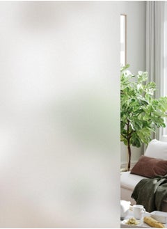 Privacy Window Film Frosted Heat Control UV Protection, Non-Adhesive Window Clings Reusable Translucent Glass Stickers for Home Office Bathroom (Frosted 45cm x 2.5m)