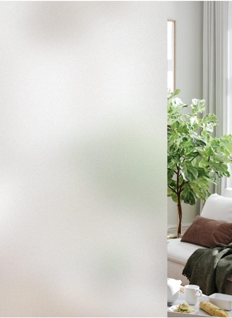 Today Idea - Privacy Window Film Frosted Heat Control UV Protection, Non-Adhesive Window Clings Reusable Translucent Glass Stickers for Home Office Bathroom (Frosted 45cm x 2.5m) - Image 1