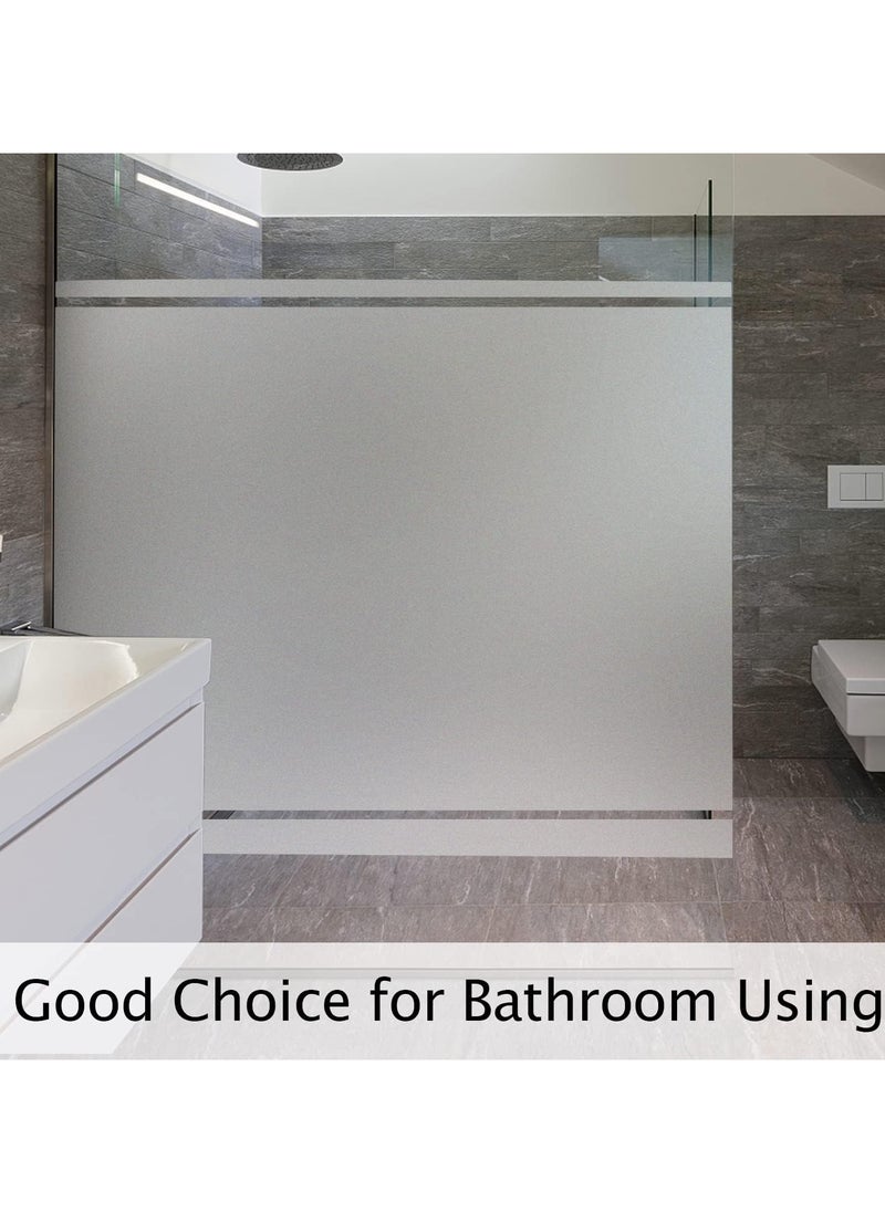 Today Idea - Privacy Window Film Frosted Heat Control UV Protection, Non-Adhesive Window Clings Reusable Translucent Glass Stickers for Home Office Bathroom (Frosted 45cm x 2.5m) - Image 1