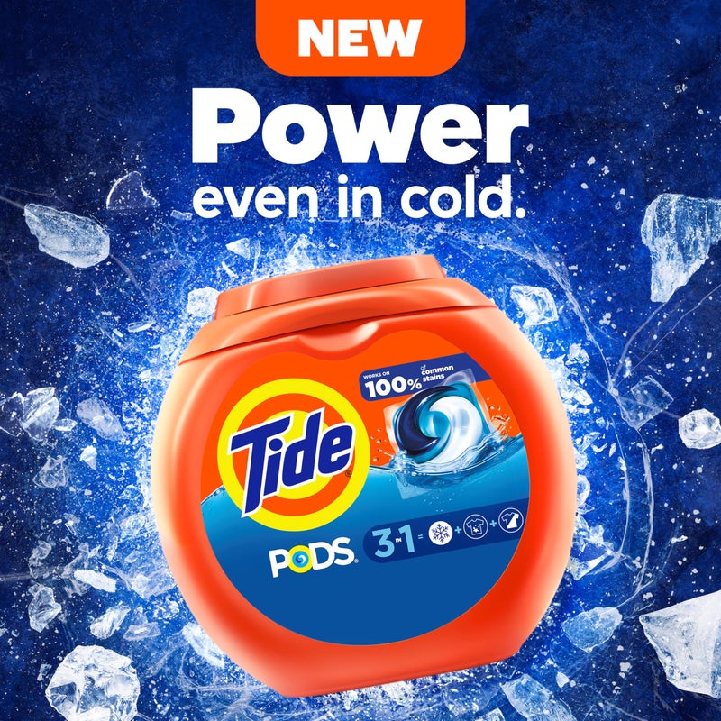 Tide PODS Liquid Laundry Detergent Soap Pacs, Original Scent, HE Compatible, 42 Count, Powerful 3-in-1 Clean in one Step, Tide PODS Laundry Detergent - Image 4