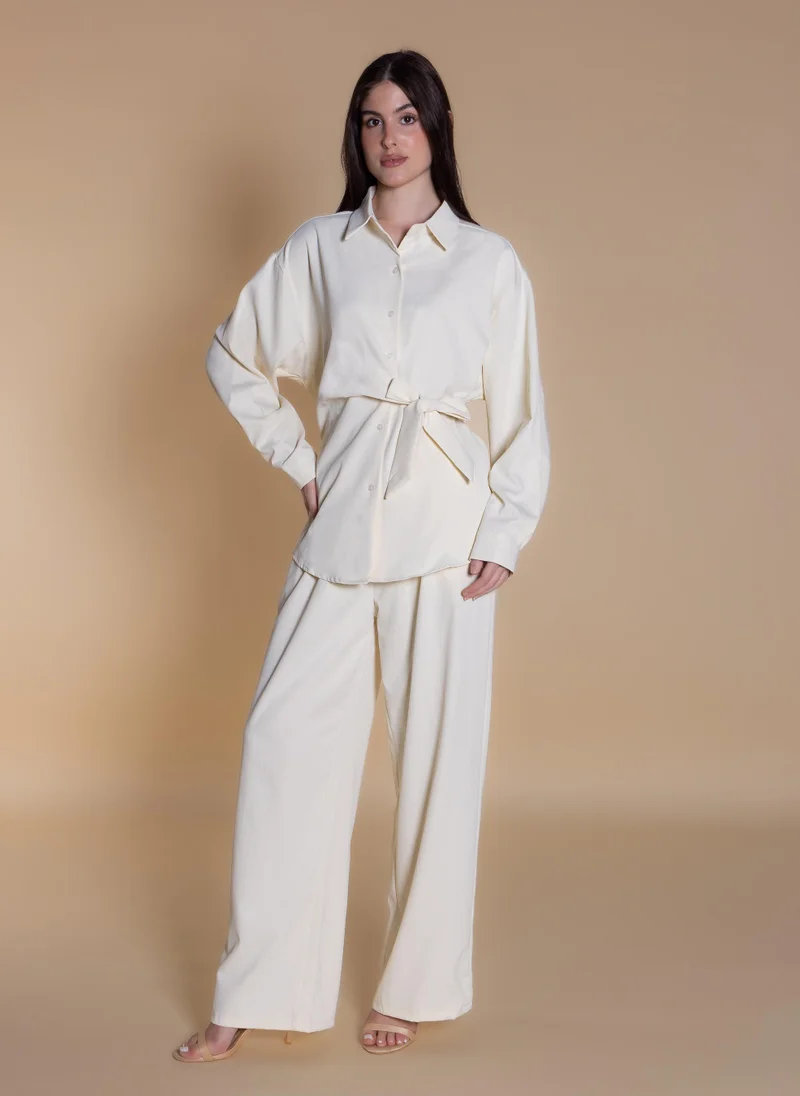 شايبس FRONT-TIE COMFORT SHIRT SET