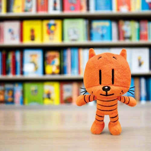 MerryMakers Dog Man's Li'l Petey Plush Toy, 6.5-Inch, from Dav Pilkey's Dog Man Book Series, Orange - Image 2