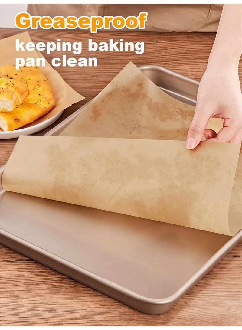 سوكاني 100 ورقة سيليكون زيتية مزدوجة الجوانب مقاومة للحرارة وغير لاصقة، مناسبة لخبز الشواء وفرن الهواء الساخن - Image 3