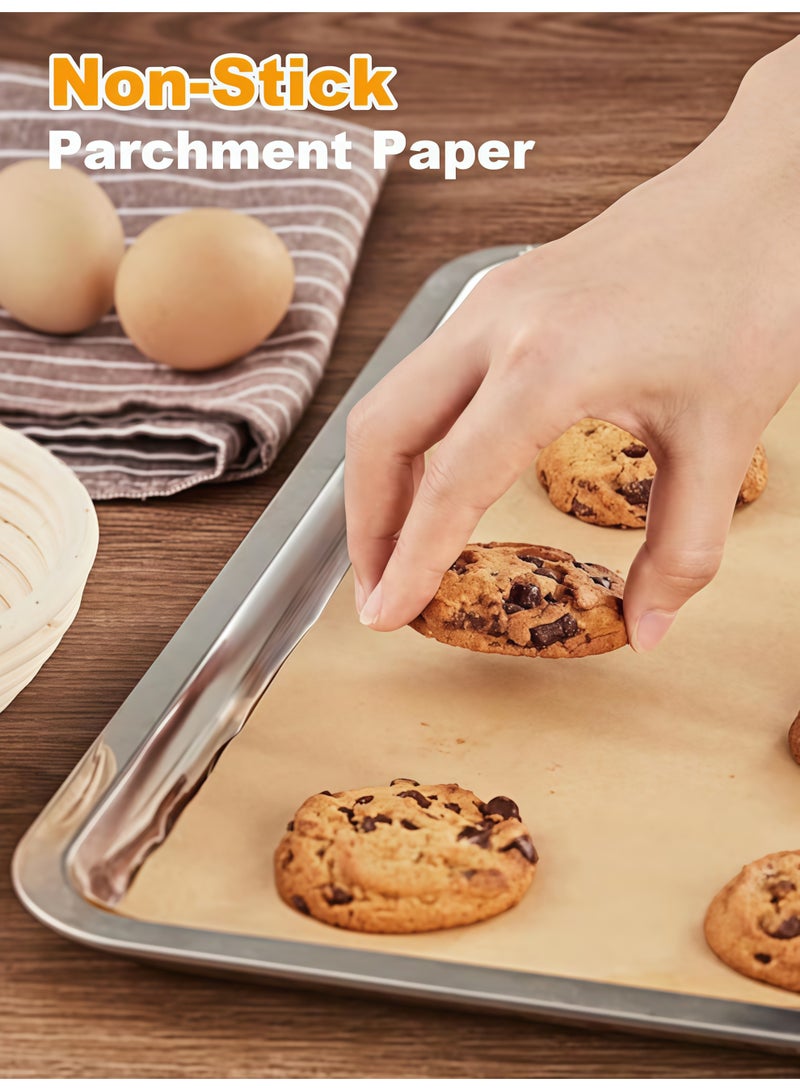 سوكاني 100 ورقة سيليكون زيتية مزدوجة الجوانب مقاومة للحرارة وغير لاصقة، مناسبة لخبز الشواء وفرن الهواء الساخن - Image 4