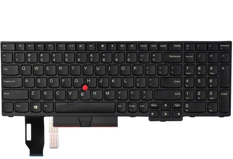 Zexen Replacement US Keyboard for Lenovo ThinkPad E580 E585 L580 E590 E595 L590 T590 P15S P52 P72 P53 P53S P73 P53 P52 T15(Not Fit P52s) Laptop (No Backlight) - Image 1