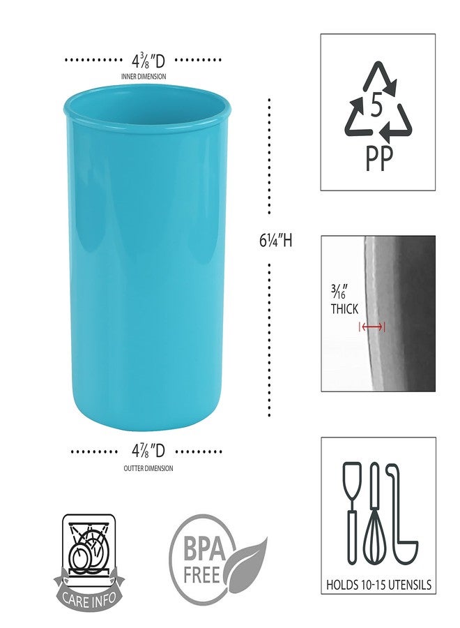 Reston Lloyd Multipurpose Utensil/Crock Holders Organize Wide Variety of Sizes of Utensils & Tools, Includes Extra Large, Large, & Miniature, Turquoise - Image 3