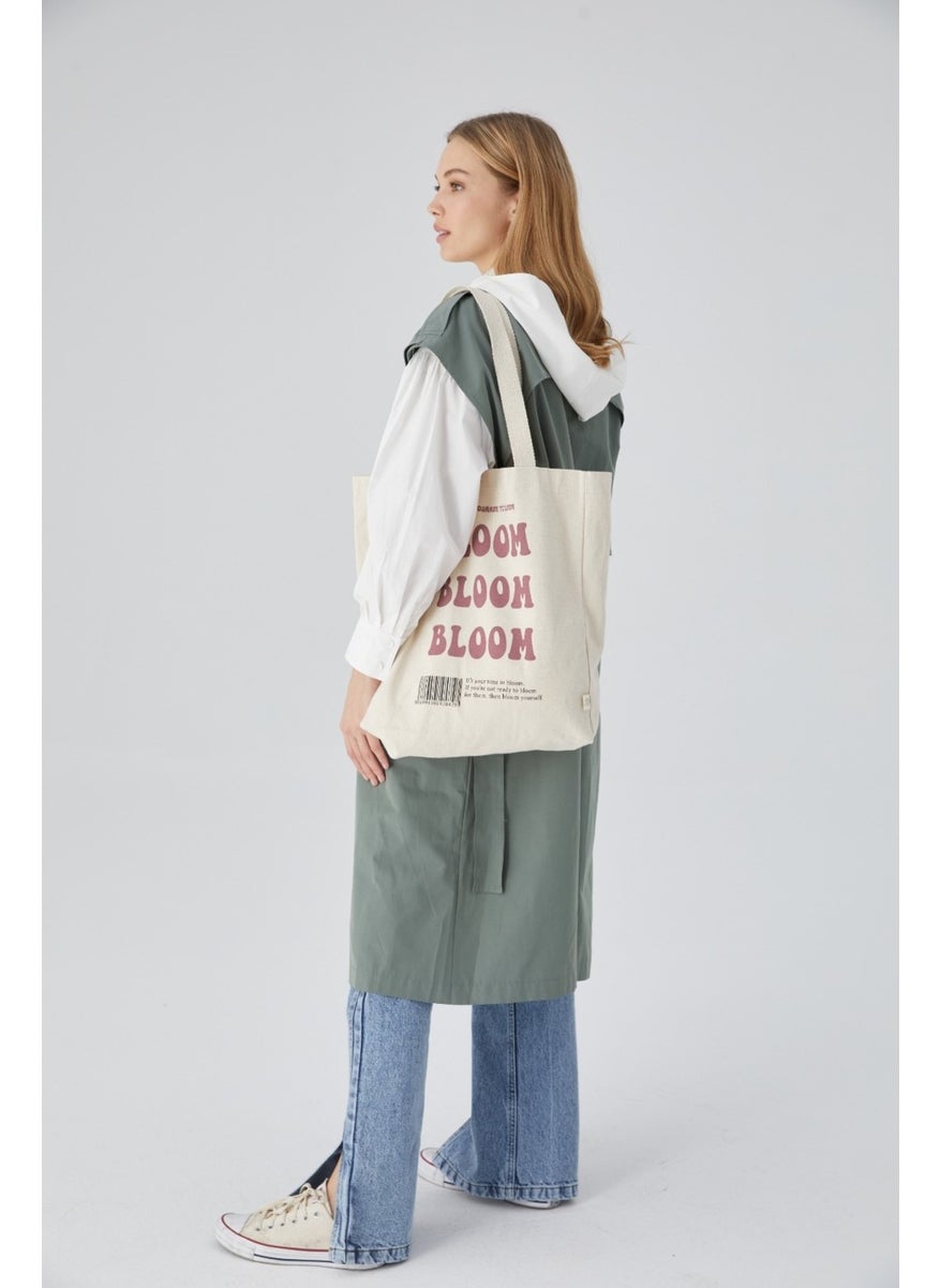 Manuka - Printed Gusseted Cloth Bag Bloom - Image 1