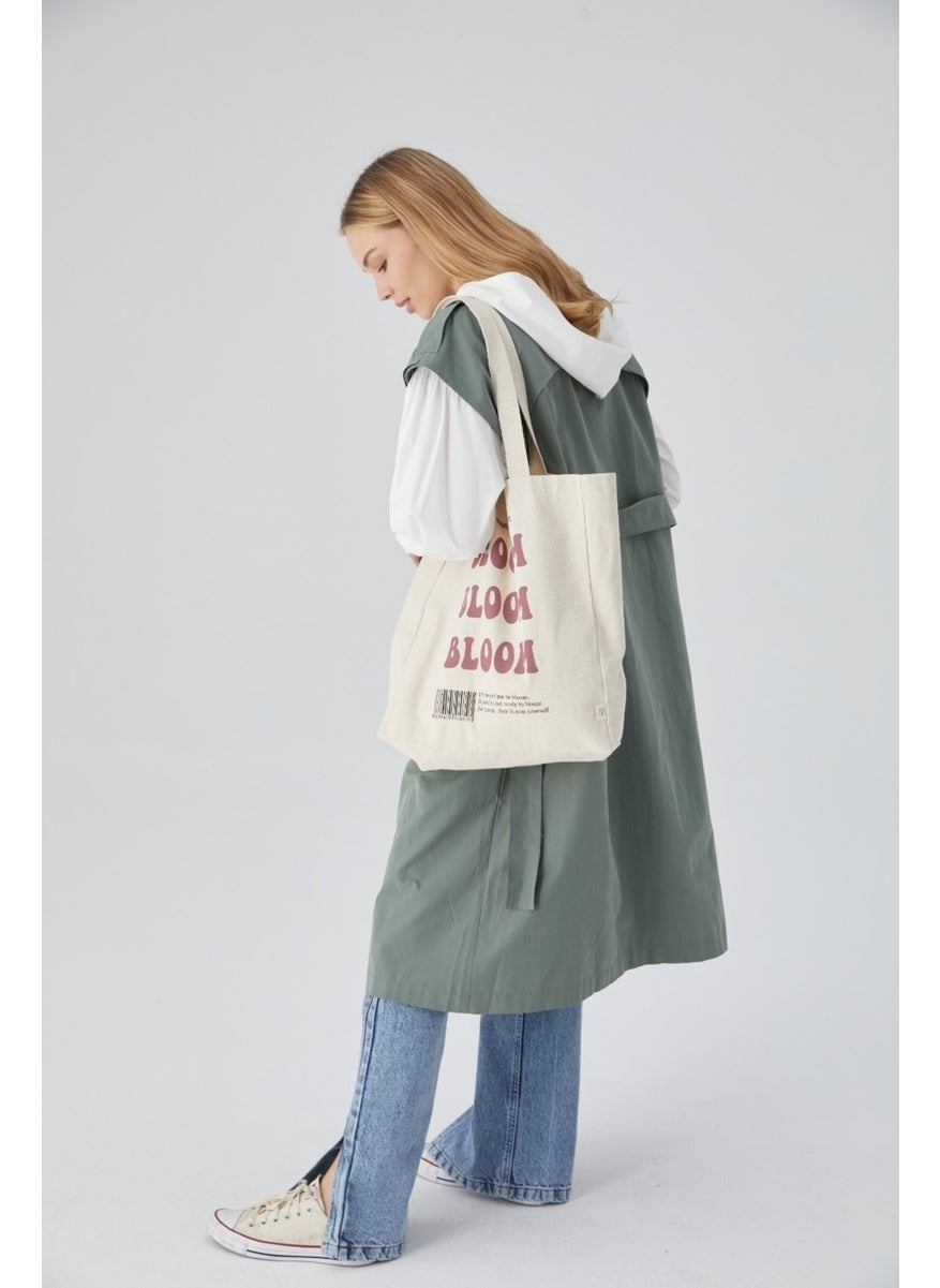Manuka - Printed Gusseted Cloth Bag Bloom - Image 1
