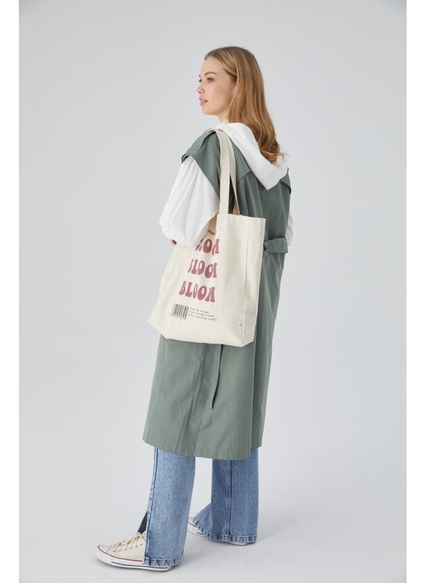 Manuka - Printed Gusseted Cloth Bag Bloom - Image 1