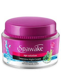 Spawake Anti Aging Face Cream, Age Solution Intensive Night Cream, 50G  - Image 1