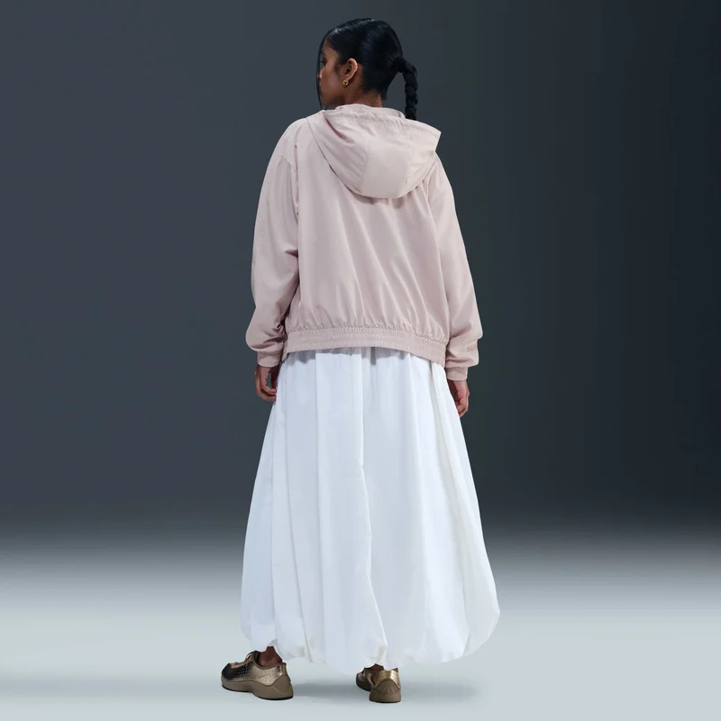 Nike Pink Women's Sportswear Classic Wovens UV Hooded Jacket for Women | Best Price UAE