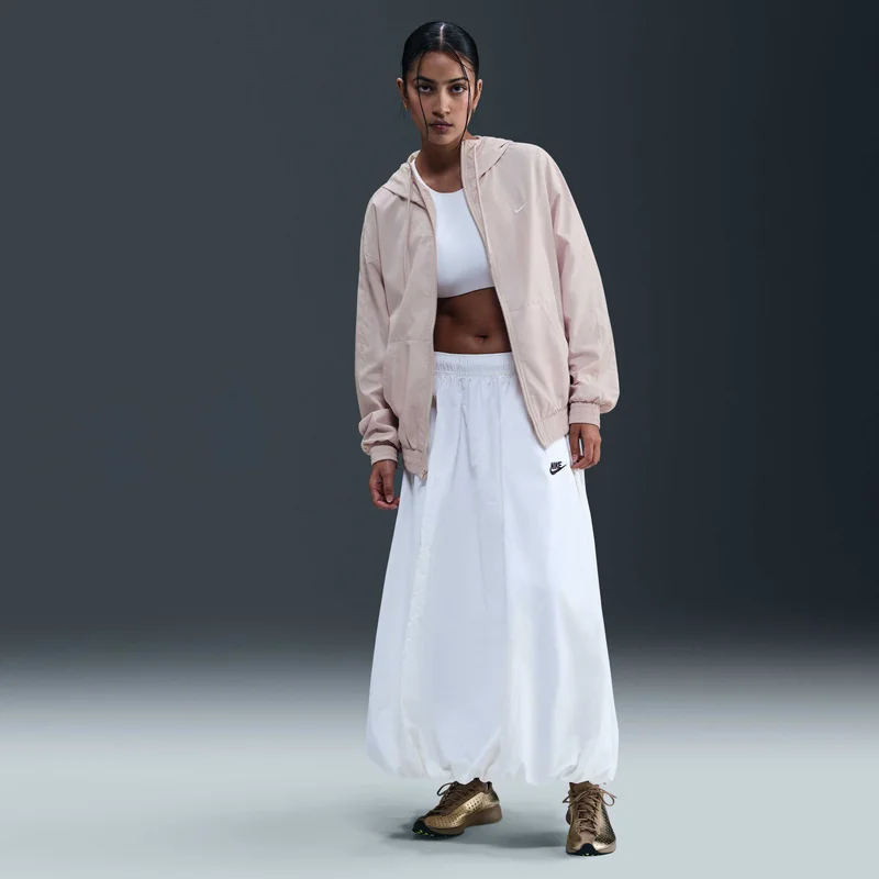 Nike Pink Women's Sportswear Classic Wovens UV Hooded Jacket for Women | Best Price UAE