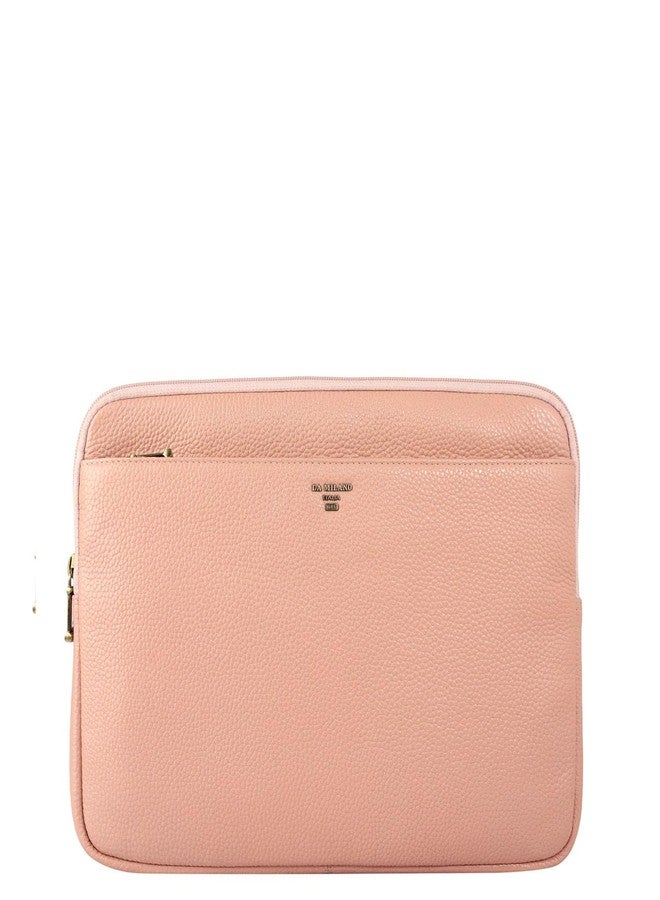 Da Milano Leather Laptop Bag for Men & for Women - Fits Up To 13" - Pink (10116S) - Image 1