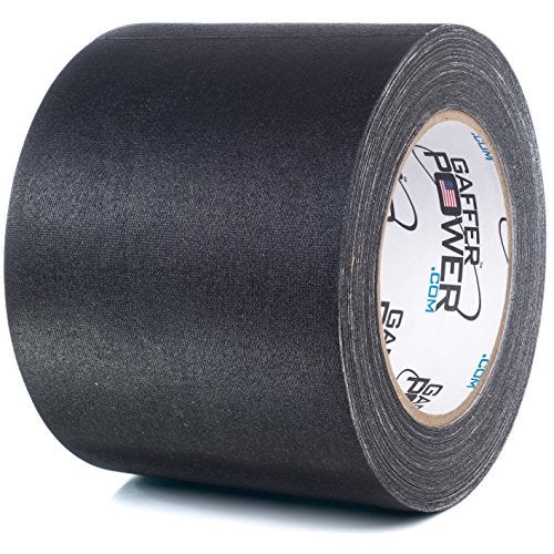 Gaffer Power Real Premium Grade Black Gaffers Tape 4 Inch x 30 Yds Made in The USA | Heavy Duty | No Residue | Non-Reflective | Multipurpose - Better Than Duct Tape! - Image 1