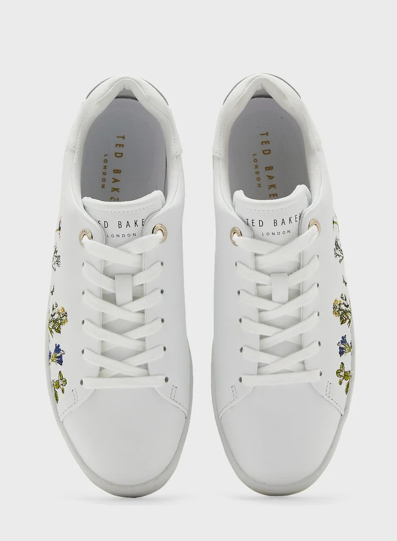 Ted Baker Acea Bouquet Embroidered Cupsole Sneakers