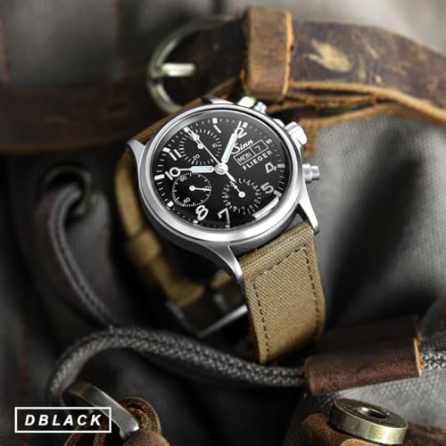 DBLACK ''ENMA'' Nylon Watch Strap, Quick Release Boxy Design Watch Band // For 20mm, 22mm, or 24mm Watch Belt (Choose Your Size & Color) (22mm, Grey) - Image 5