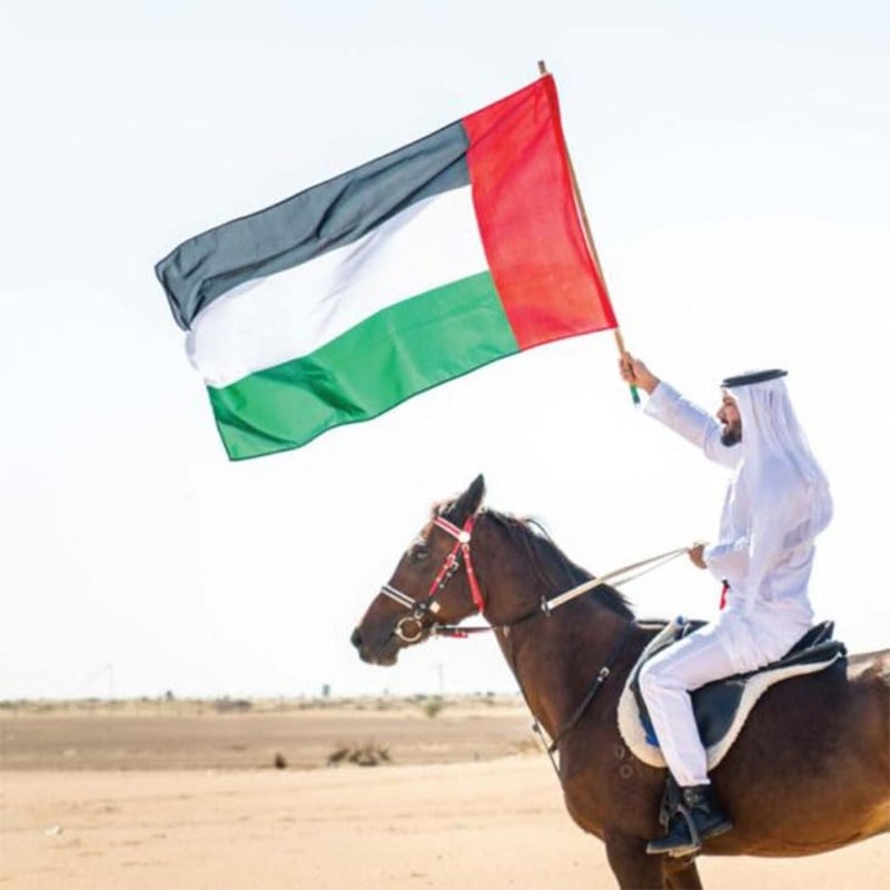 UAE Flag for National Day Flag Day Celebration 1 PCS Home Office Decor Polyester Fabric 90 x 150 cm - Image 5