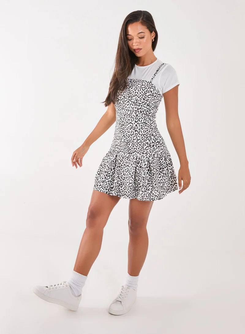 Pink Vanilla Strappy Tennis Skirt Dress &amp; Crop Top