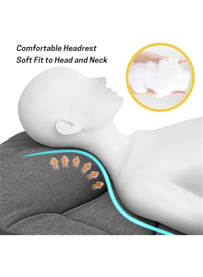 HOOKOR Camping Cot for Adults with Cushion and Pillow, Portable Folding Bed for Sleeping, Lightweight Tent cot with Carry Bag Supports 450 lbs - Image 2